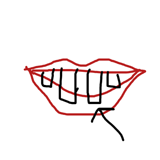 Teeth drawing by kind-gold-master
