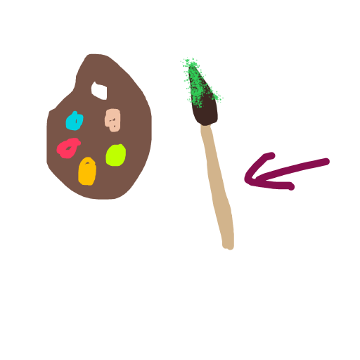Paintbrush drawing by izball