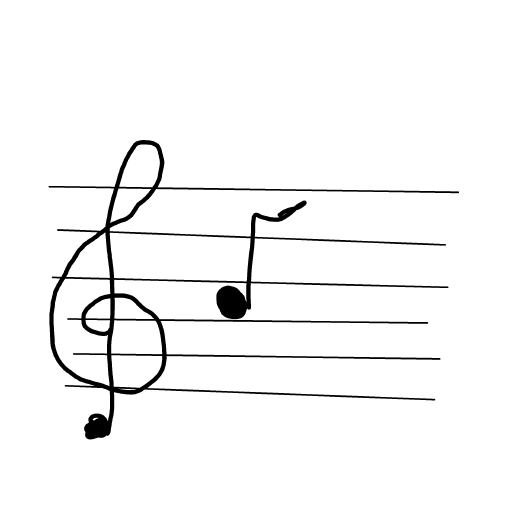 Music Note drawing by Guardianoflives