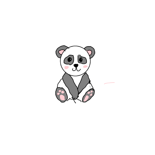 Panda drawing by mely