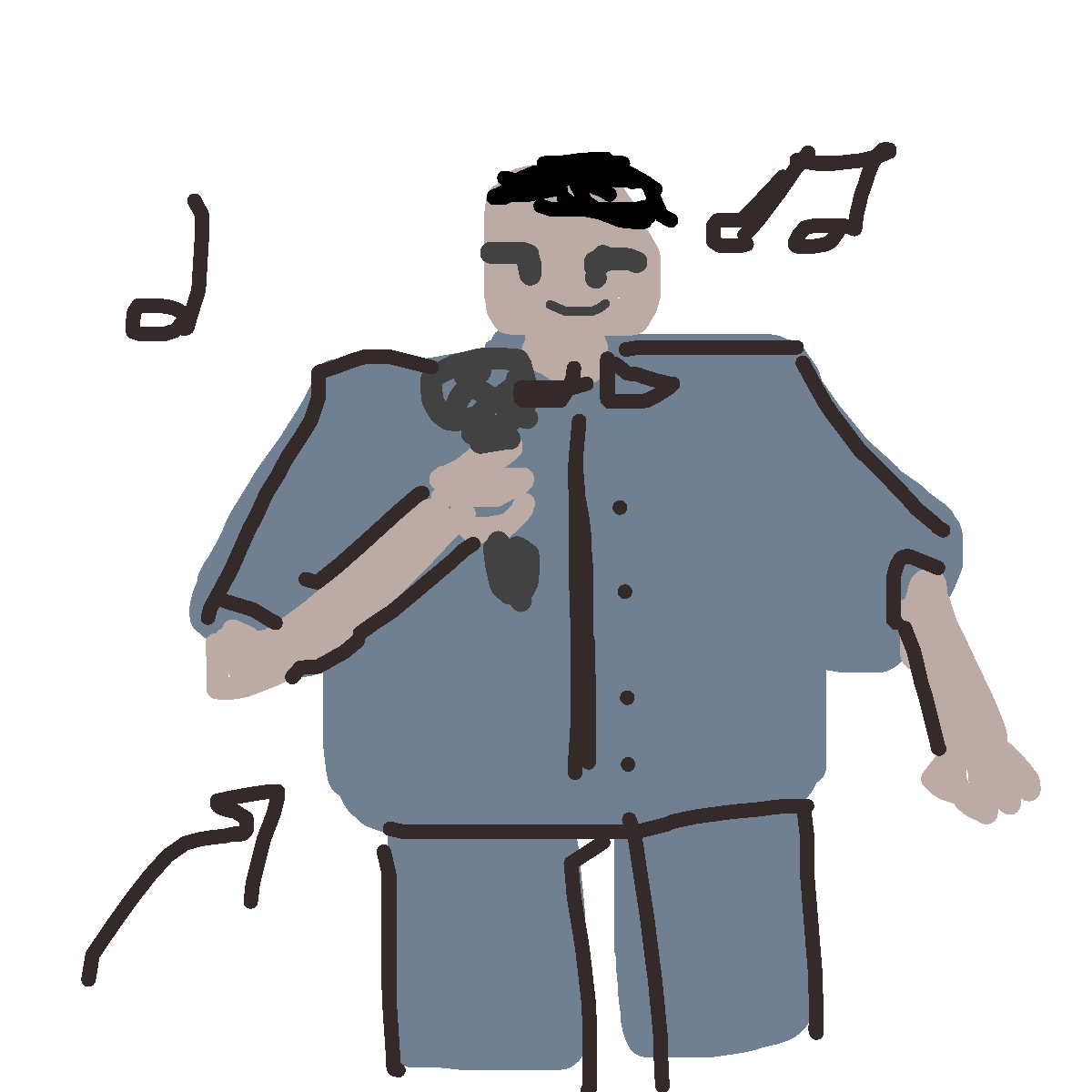Suit drawing by maymay