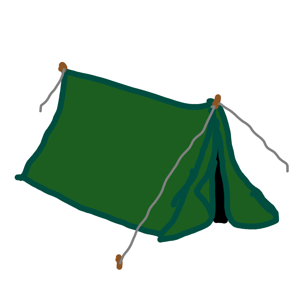 Tent drawing by Guardianoflives