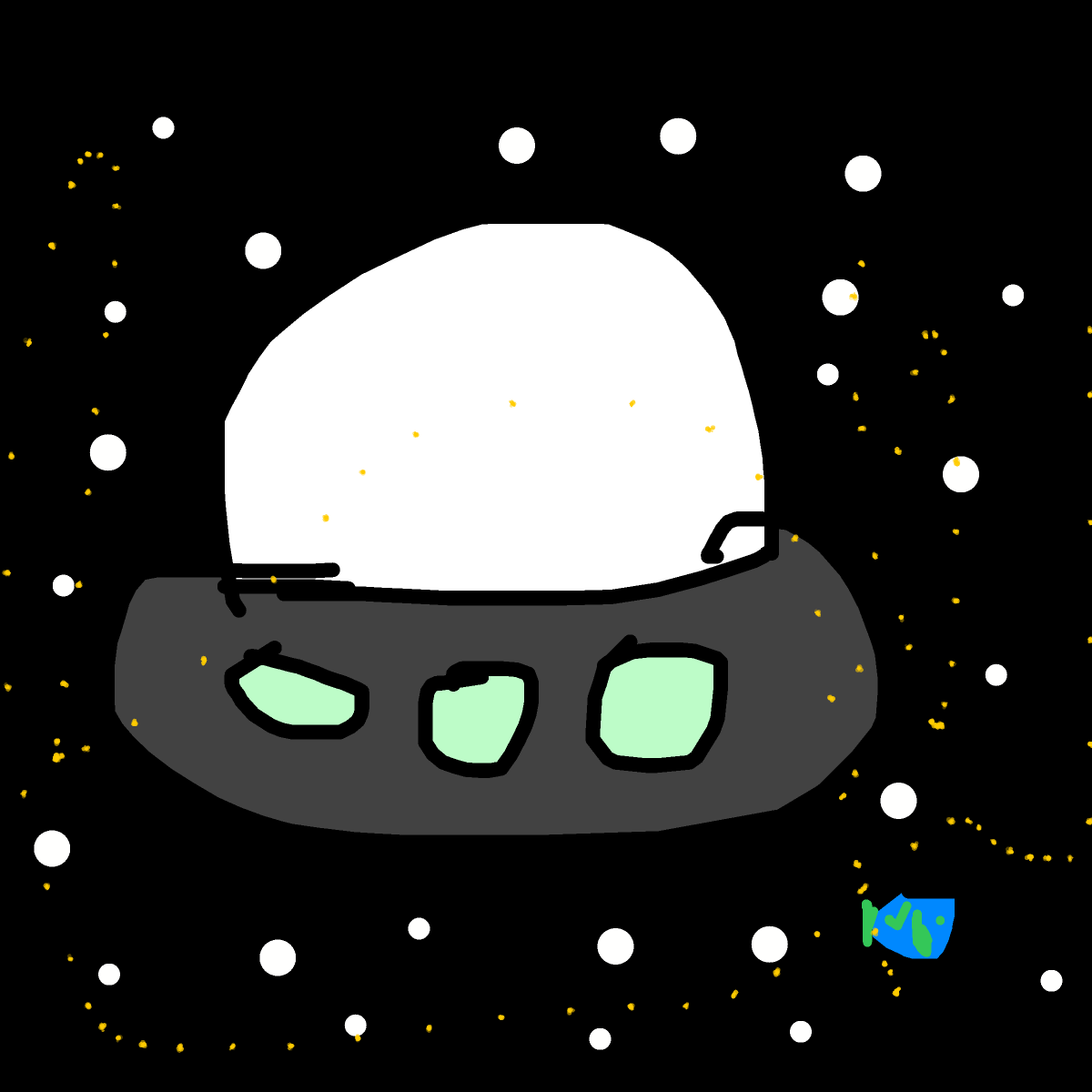 UFO drawing by louie