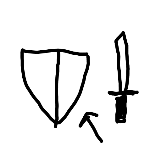 Shield drawing by sand-super-build