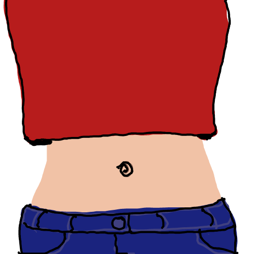 Belly Button drawing by moon-dark-chief