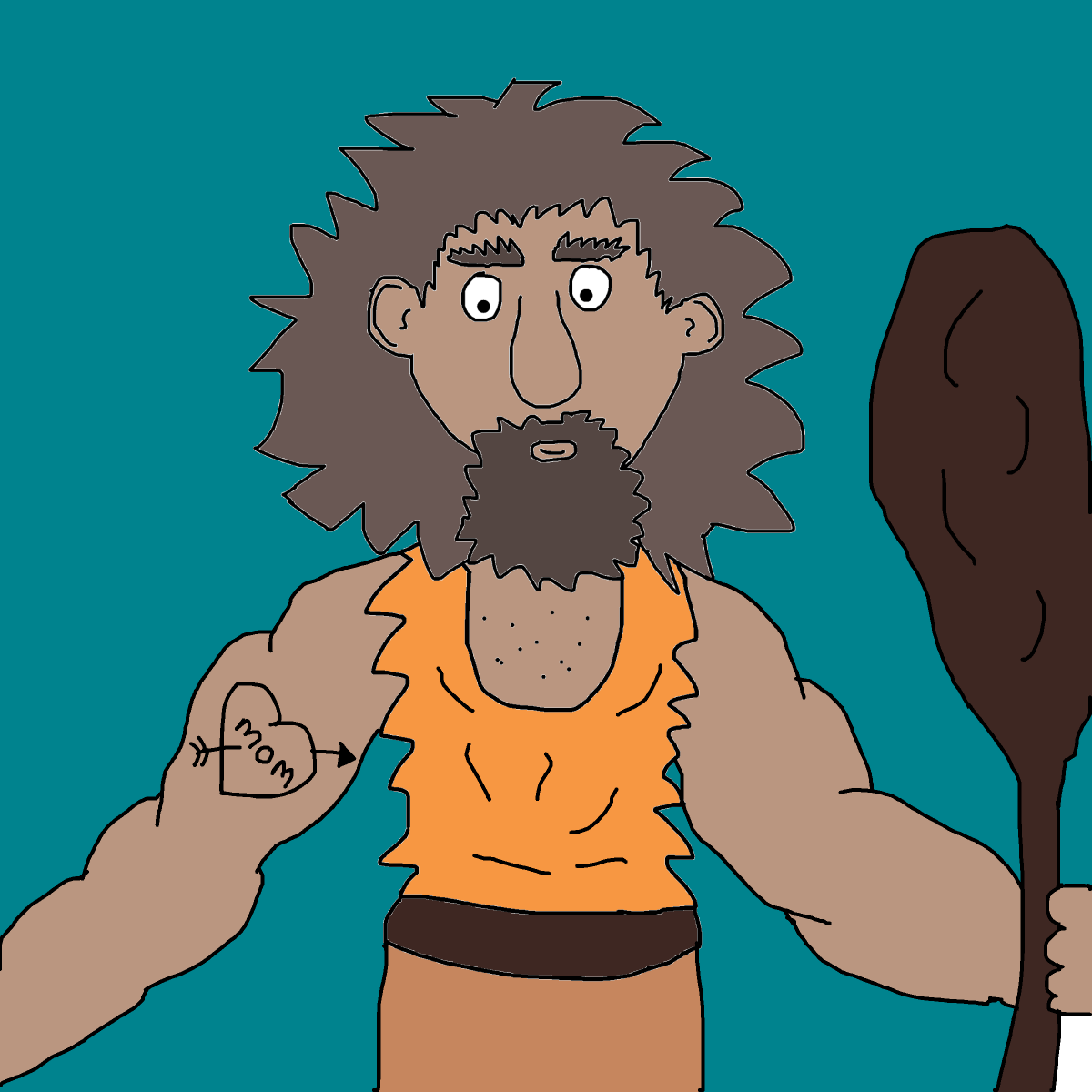 Caveman drawing by a mystery artist