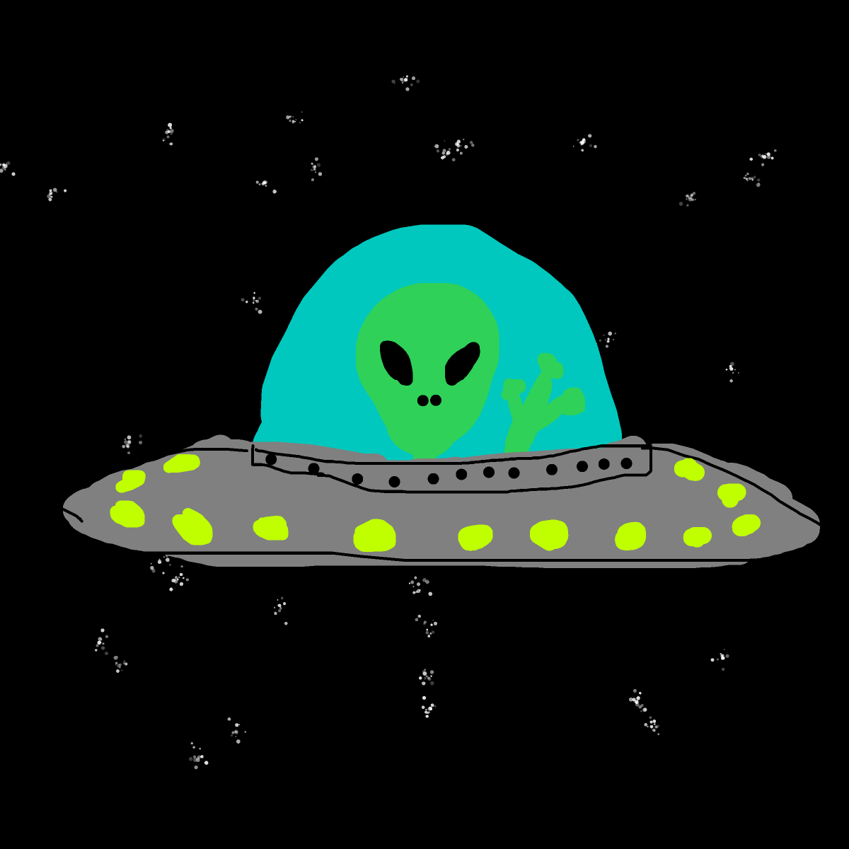 UFO drawing by godor