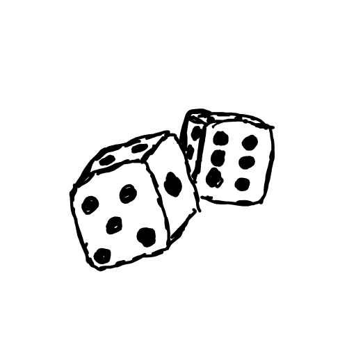 Dice drawing by godor