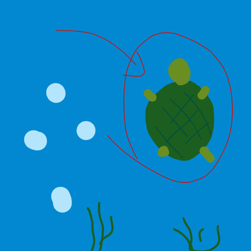 Turtle drawing by sky-neon-bard