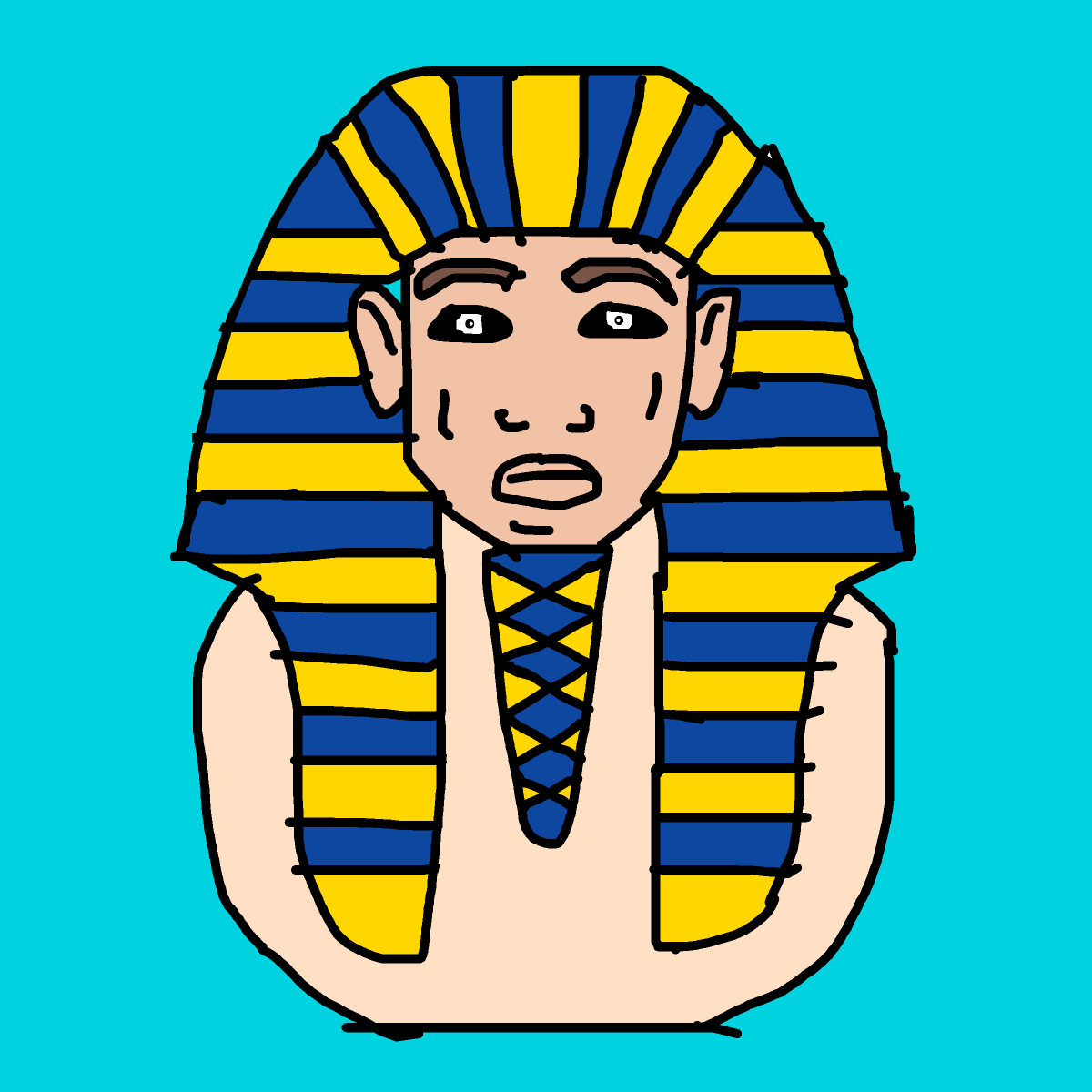 Pharaoh drawing by dan