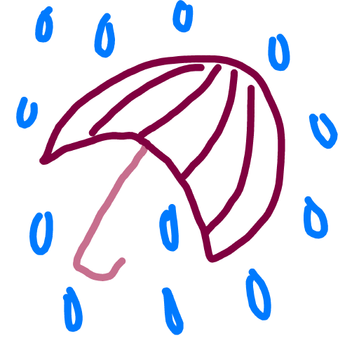Umbrella drawing by fair-rust-way