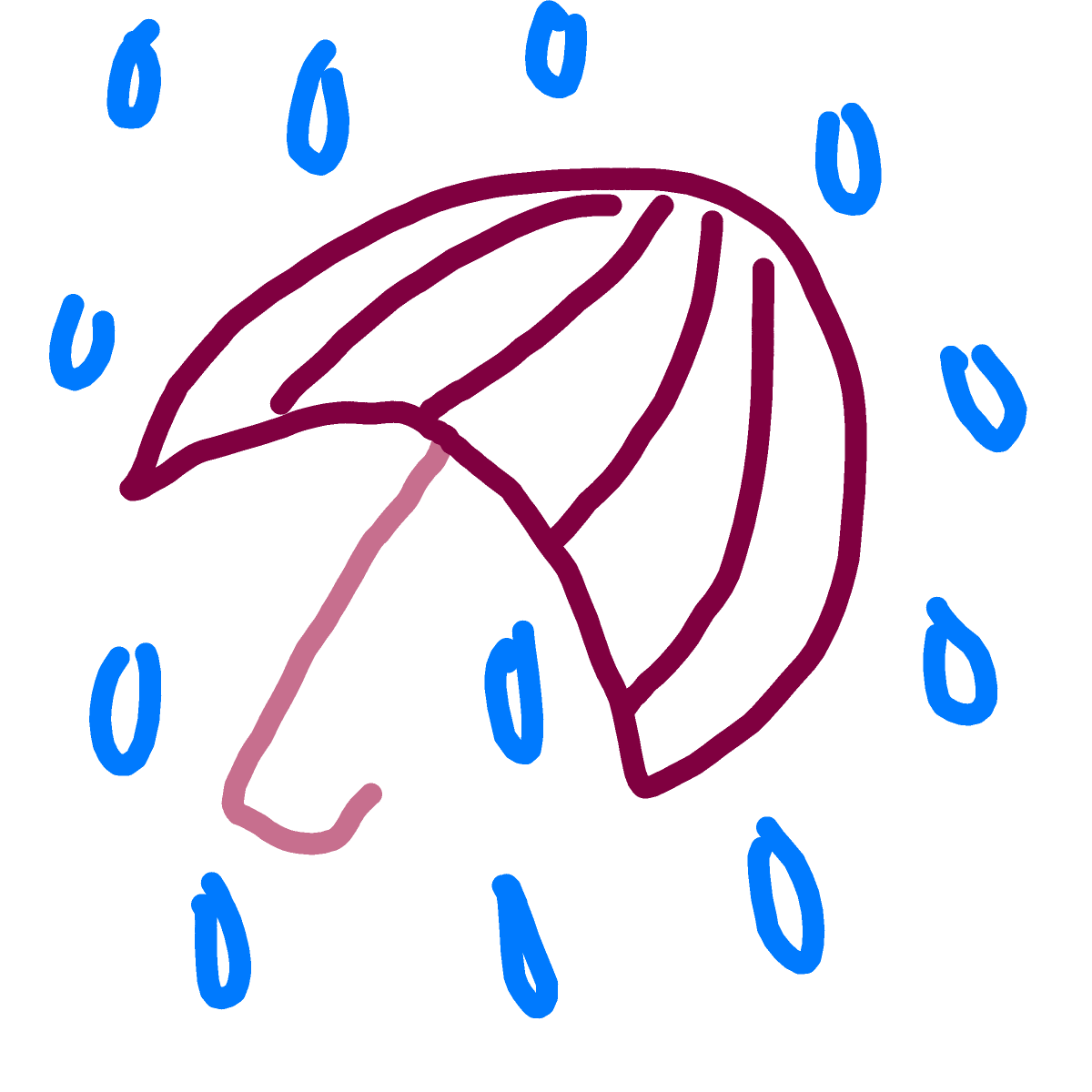 Umbrella drawing by fair-rust-way
