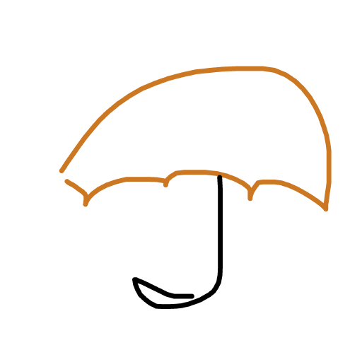 Umbrella drawing by bgggg