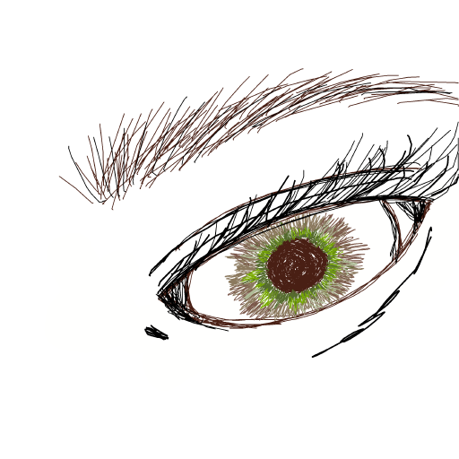 Eyeball drawing by the garden goddess