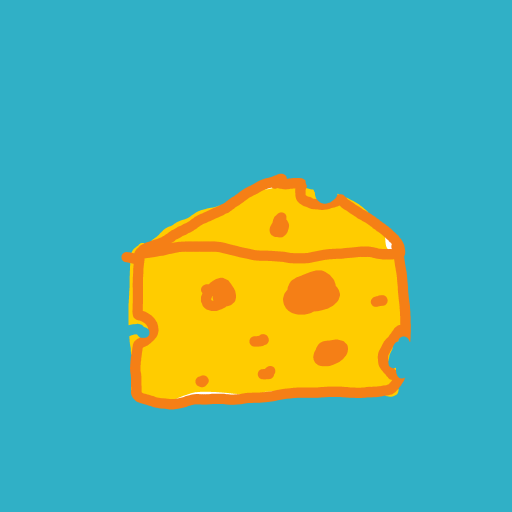 Cheese drawing by Guardianoflives