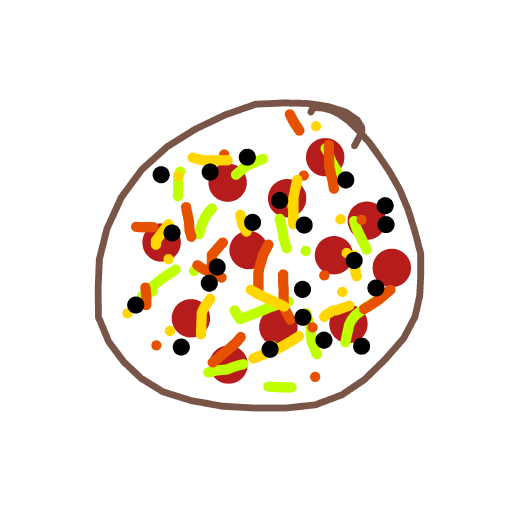 Pizza drawing by warm-light-boss