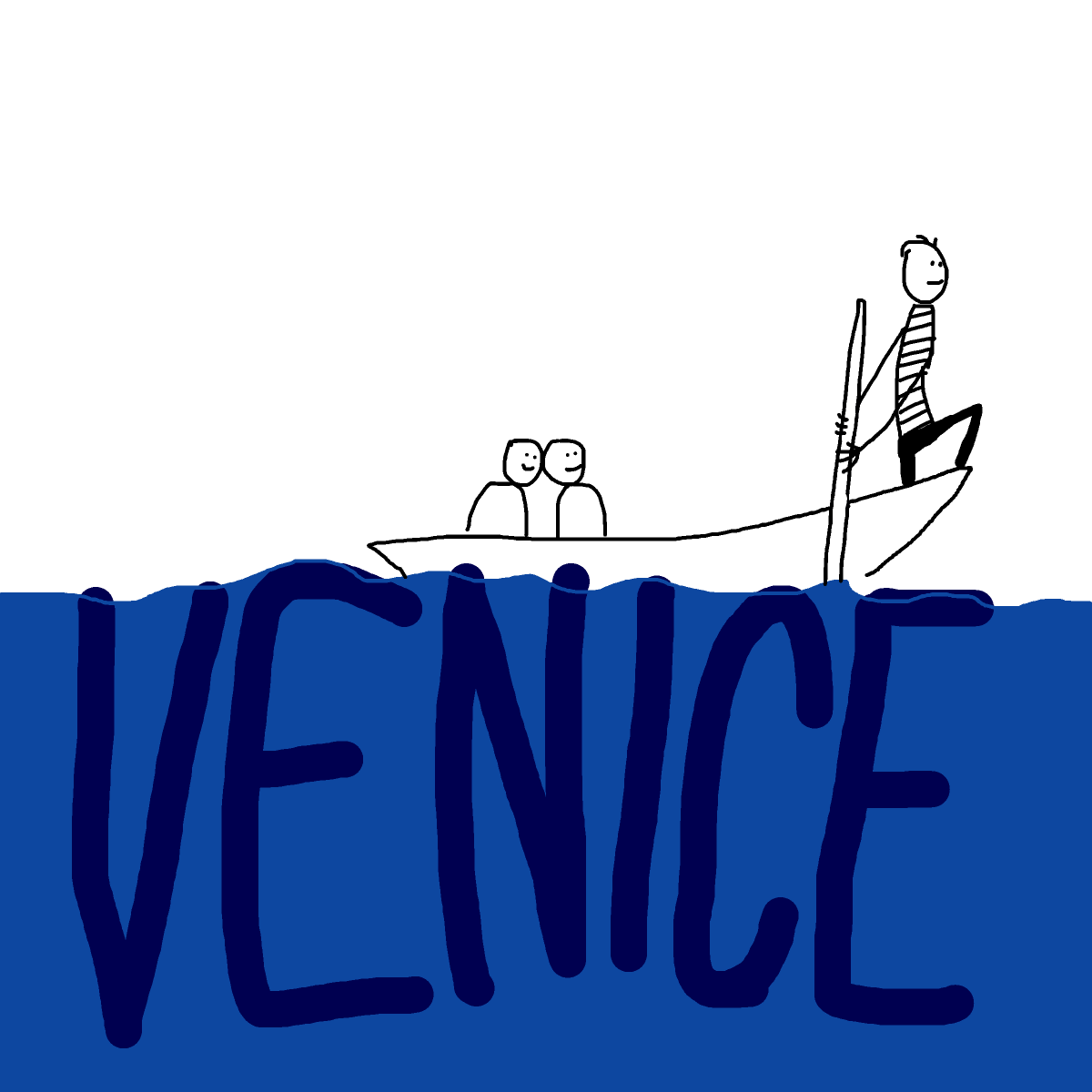 Gondola drawing by koko_b_where