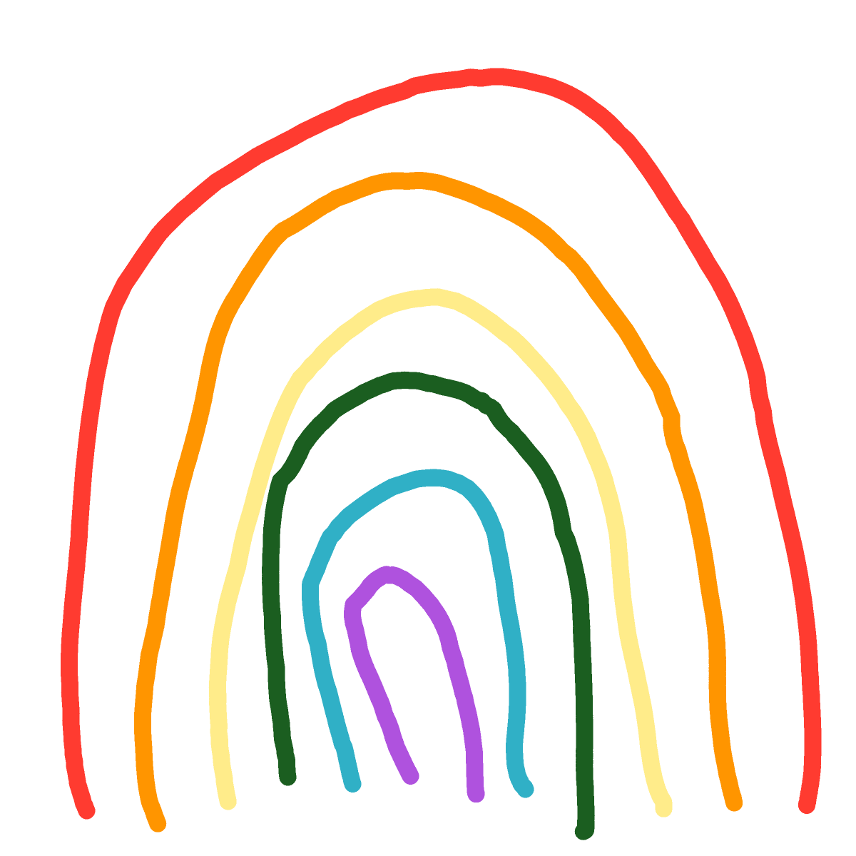 Rainbow drawing by coal-mild-peace