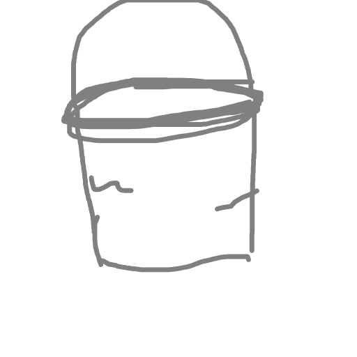 Bucket drawing by kind-sure-shape