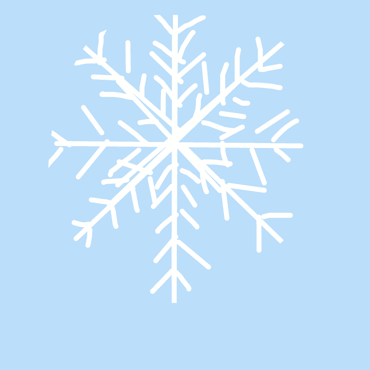 Snowflake drawing by last-graph-force