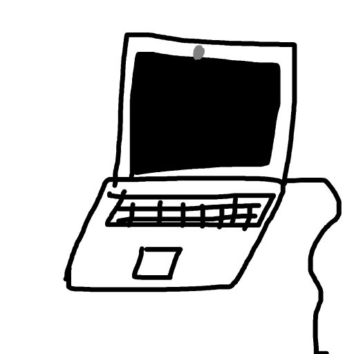 Laptop drawing by mikestam195