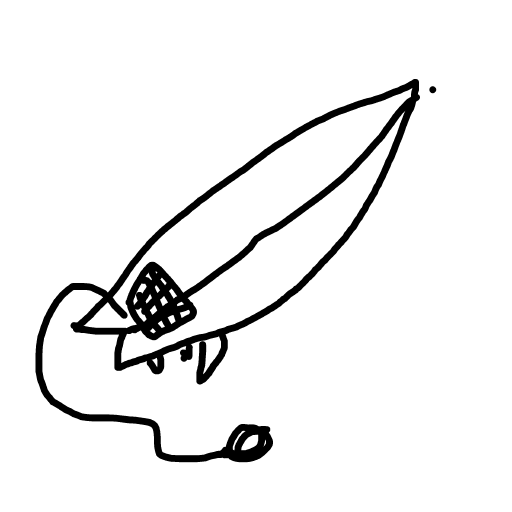 Surfboard drawing by navy-fine-loom