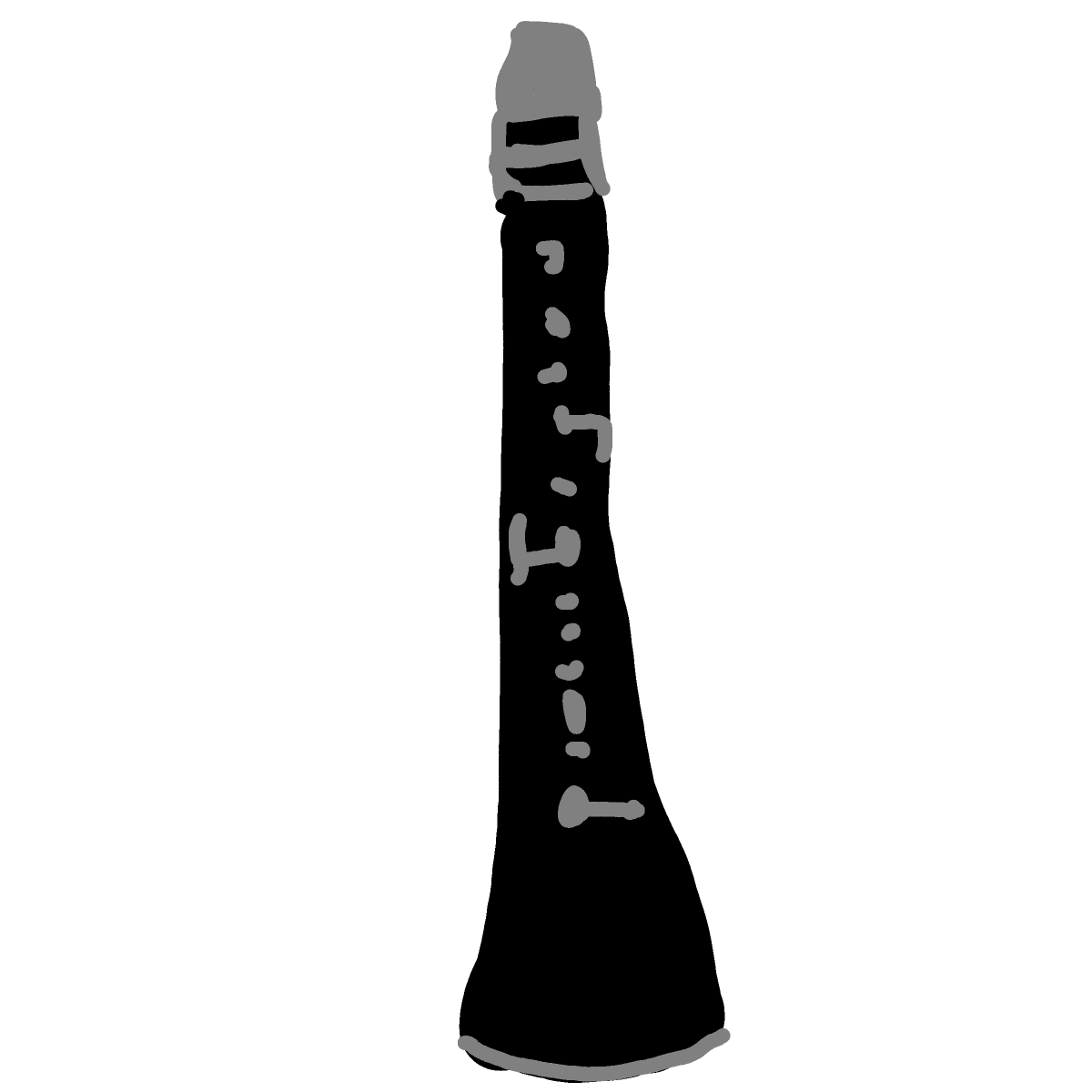 Clarinet drawing by Guardianoflives
