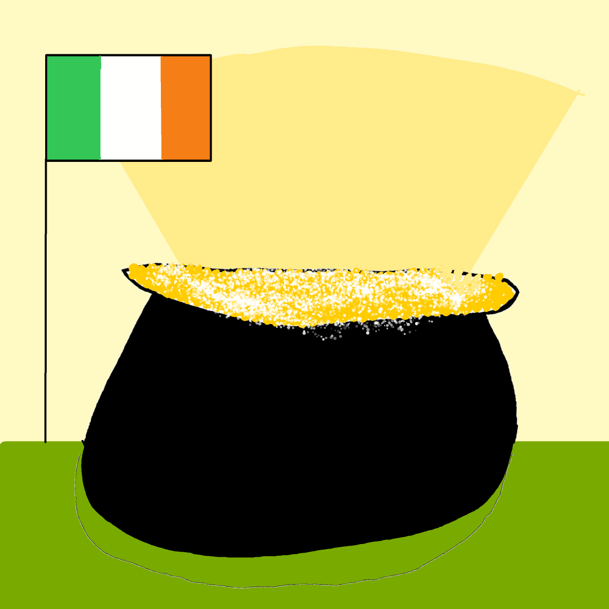 Pot of Gold drawing by Cwis448