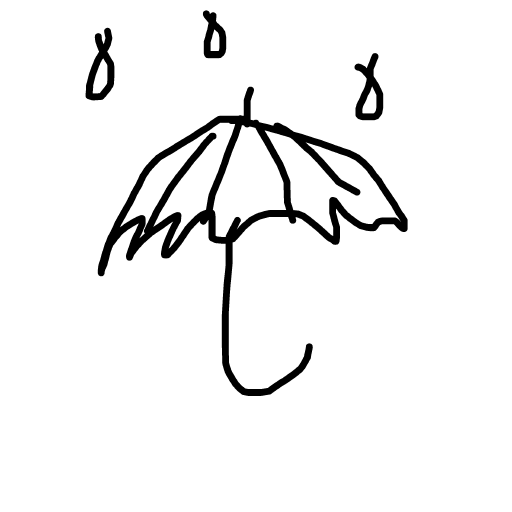 Umbrella drawing by loddie