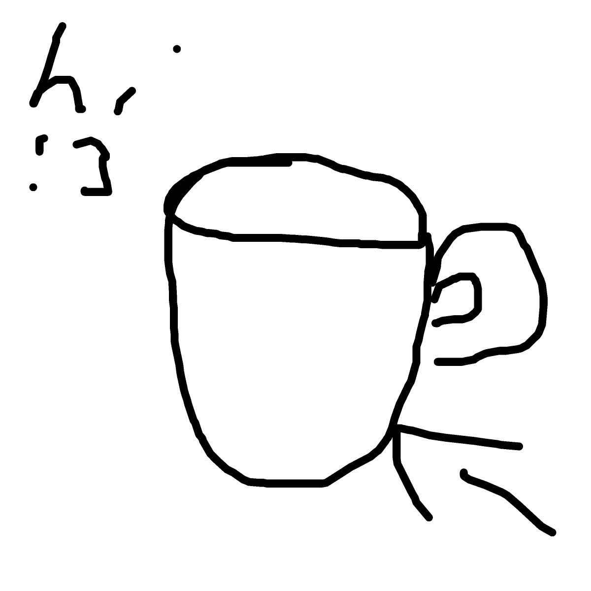Cup drawing by eleanor