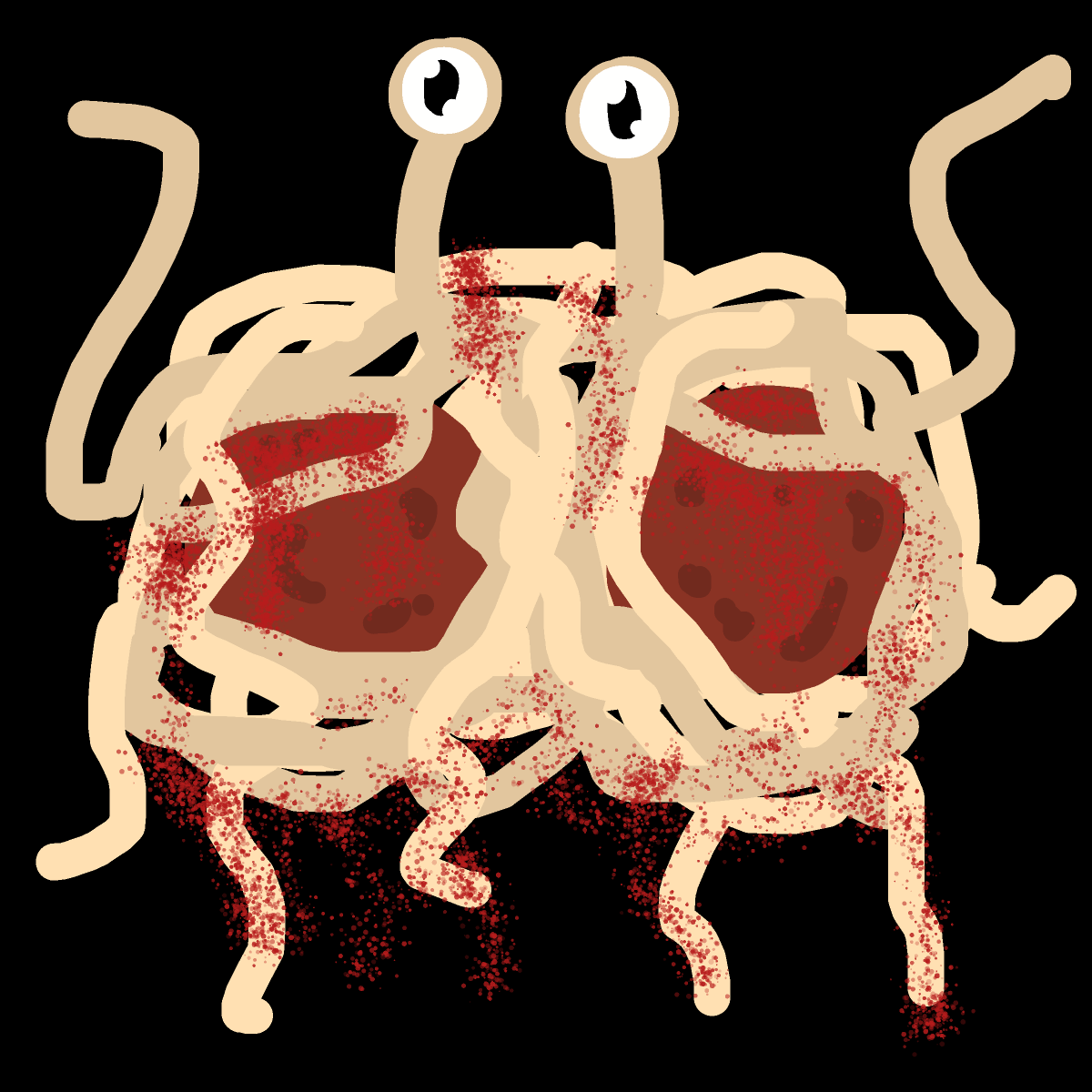 Pasta drawing by jashezilla