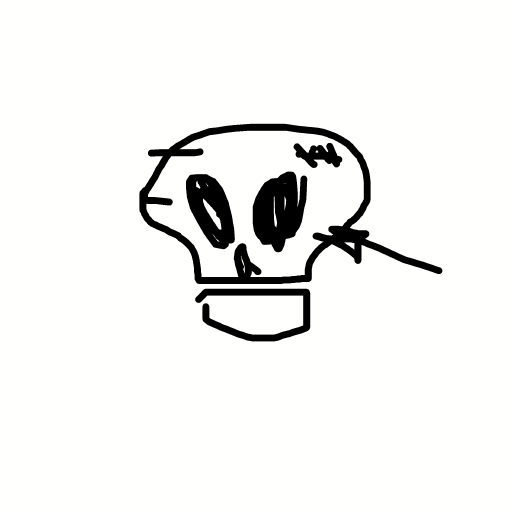 Skull drawing by delta-hyper-spire
