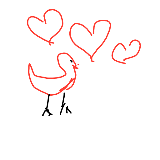 Lovebird drawing by coal-mild-peace