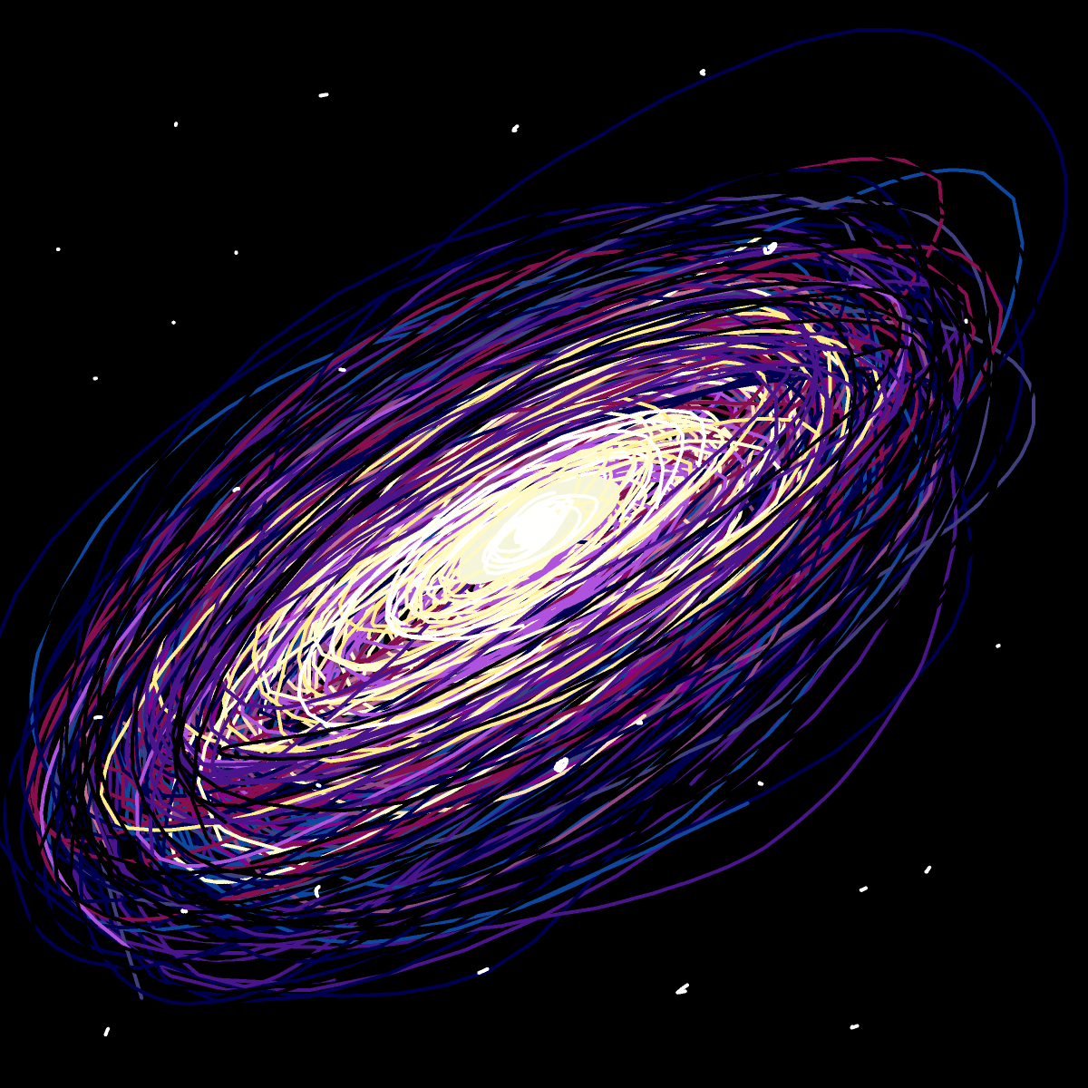 Galaxy drawing by chloster