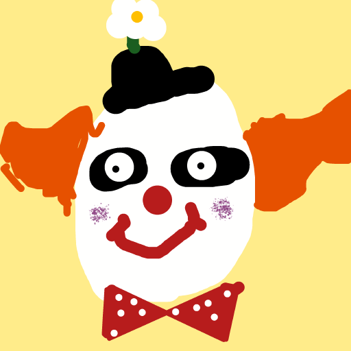 Clown drawing by brush-star-site