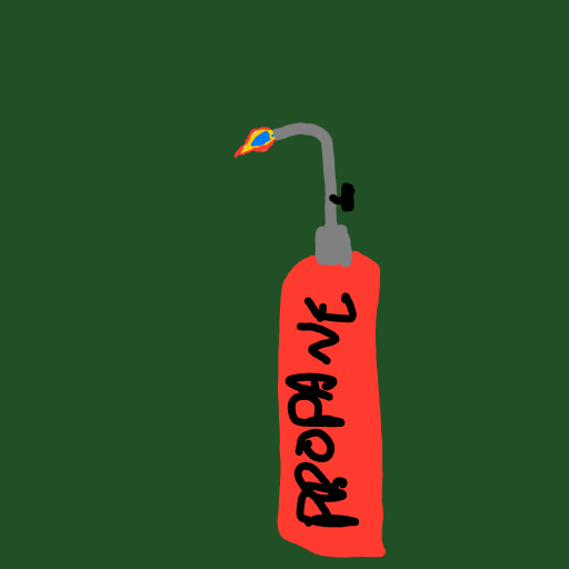 Blowtorch drawing by Guardianoflives