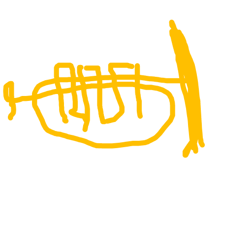 Trumpet drawing by troy