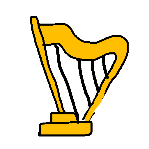 Harp drawing by mikestam195