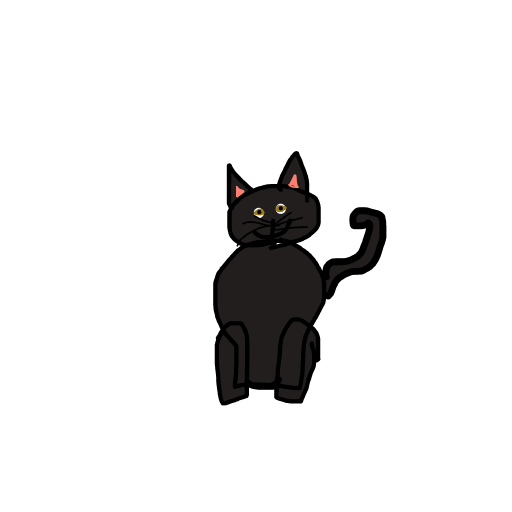 Black Cat drawing by clear-cyan-drive