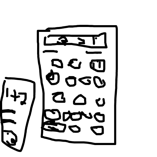 Calculator drawing by delta-hyper-spire