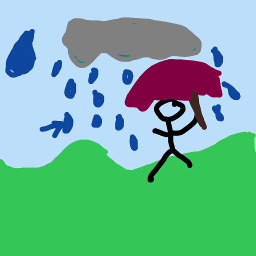 Raindrop drawing by clay-mega-force