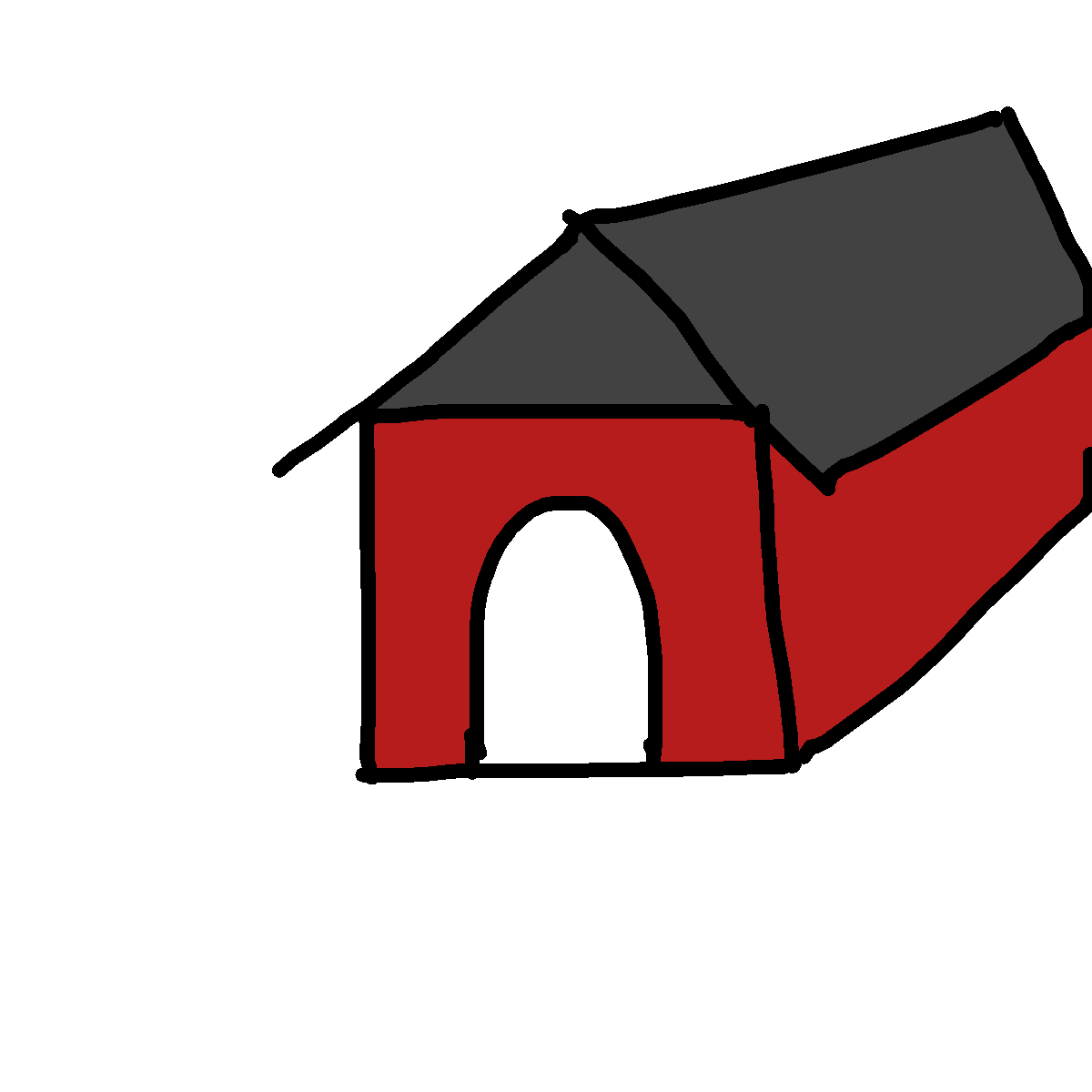 Doghouse drawing by kyle