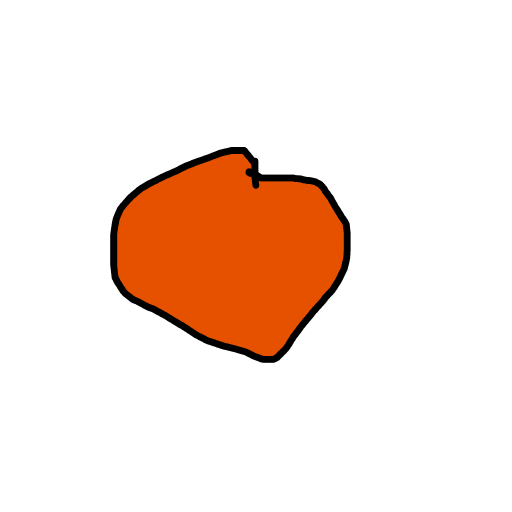 Orange drawing by mathis