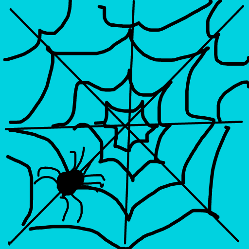 Spider Web drawing by nice-draw-designer