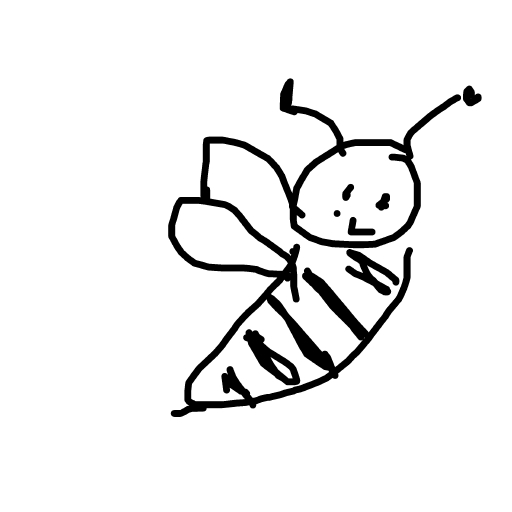 Bee drawing by mega-fire-model