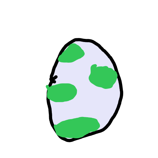 Yoshi Egg drawing by Almog