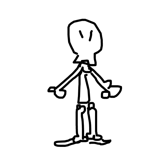 Skeleton drawing by vale