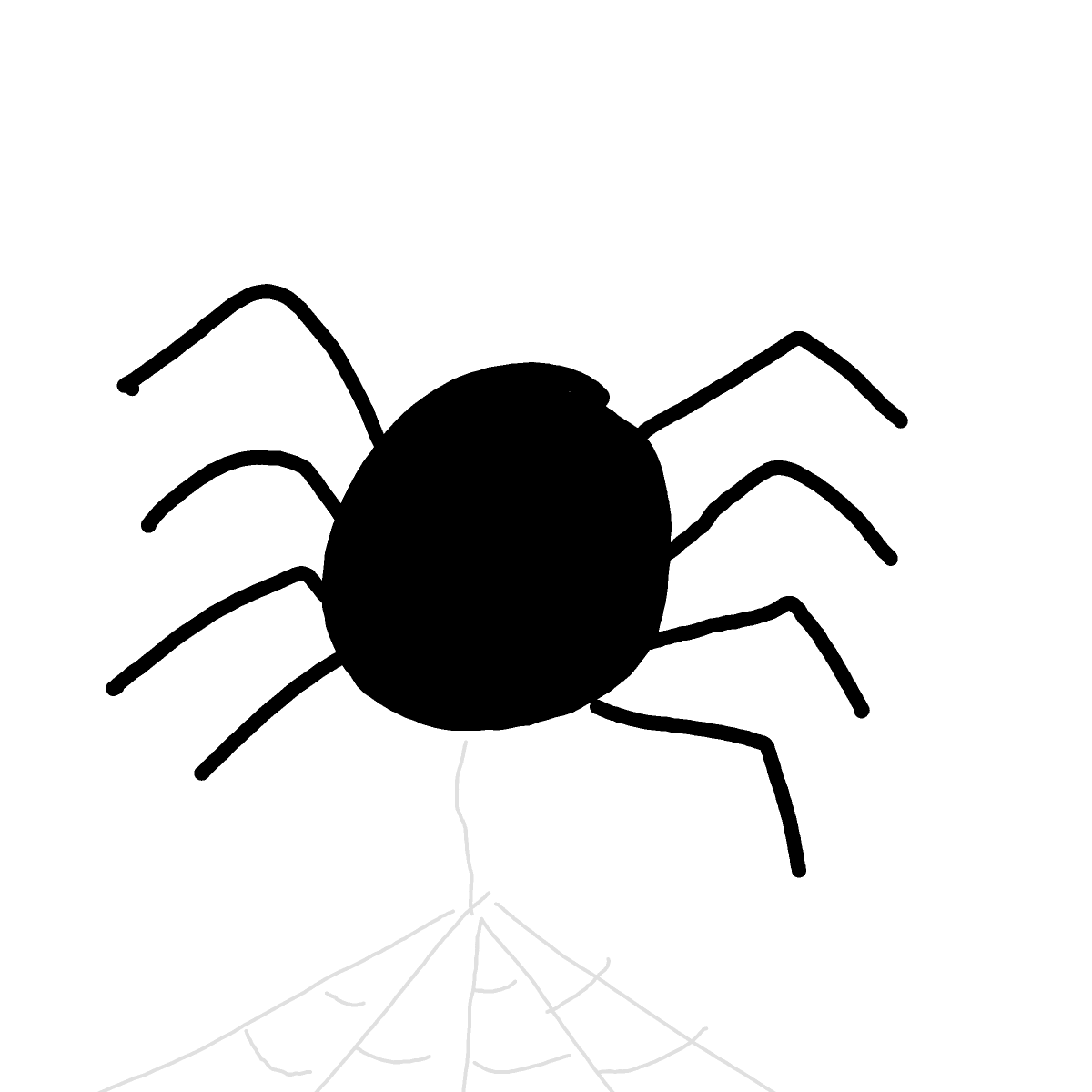 Spider drawing by Shandi