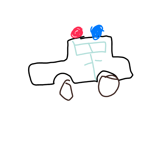 Police Car drawing by coal-mild-peace
