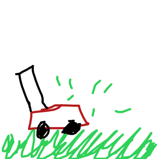 Lawn Mower drawing by val